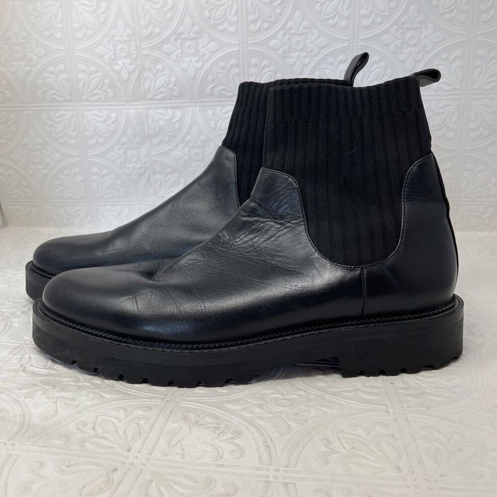 Blondo Hallie Waterproof Booties in black leather sz11